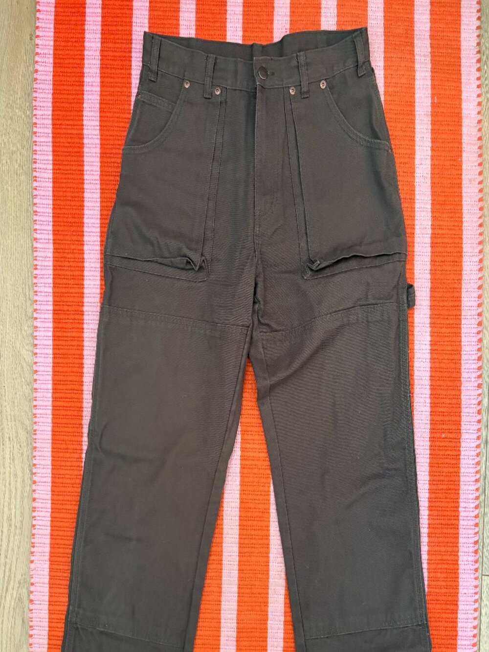 Genuine Dickies Duck Logger Double Knee Canvas Pants – Black Olive, 32x32